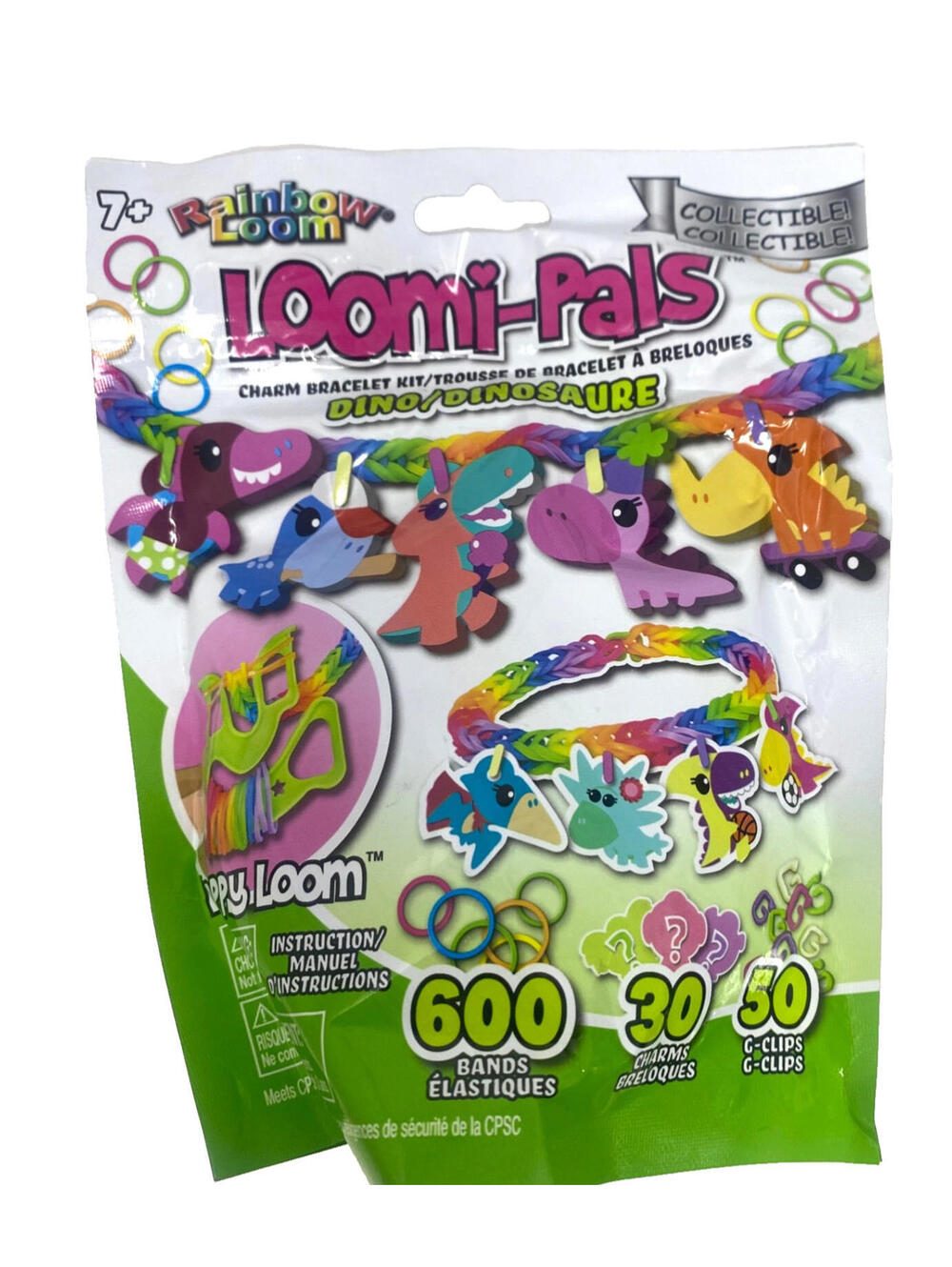 Rainbow Loom Loomi-Pals Dinosaur DINO Collectible Charm Bracelet Kit